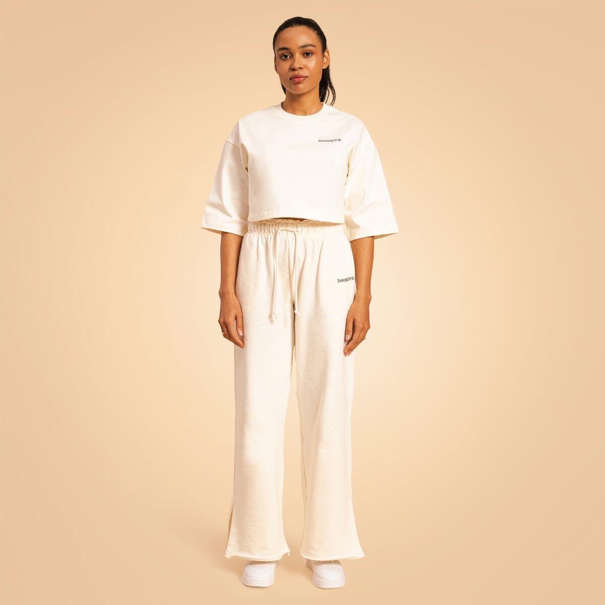 Donna joggers vita alta Ivory Serenity 6/7