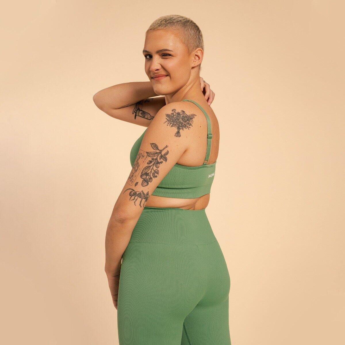 Donna fitness reggiseno sportivo senza cuciture Olivine Hyper 3/6