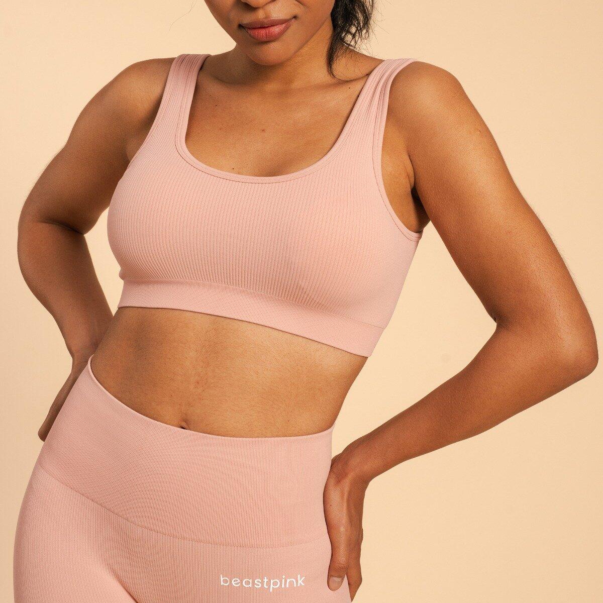 Donna fitness bralette senza cuciture Pink Hyper 2/6