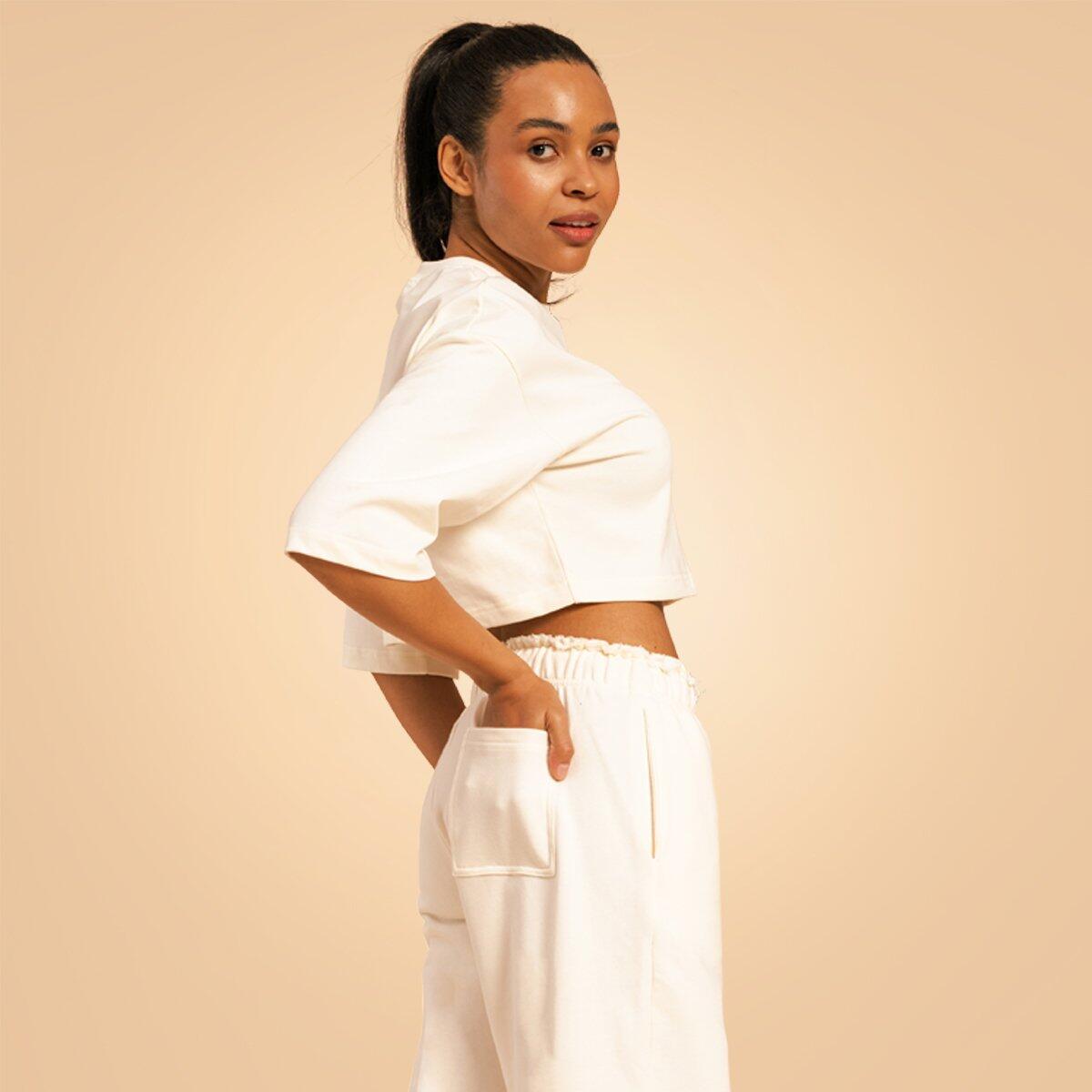 Donna joggers vita alta Ivory Serenity 4/7