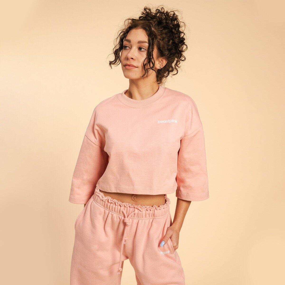 Dámské tričko Cropped Serenity Pink 3/7