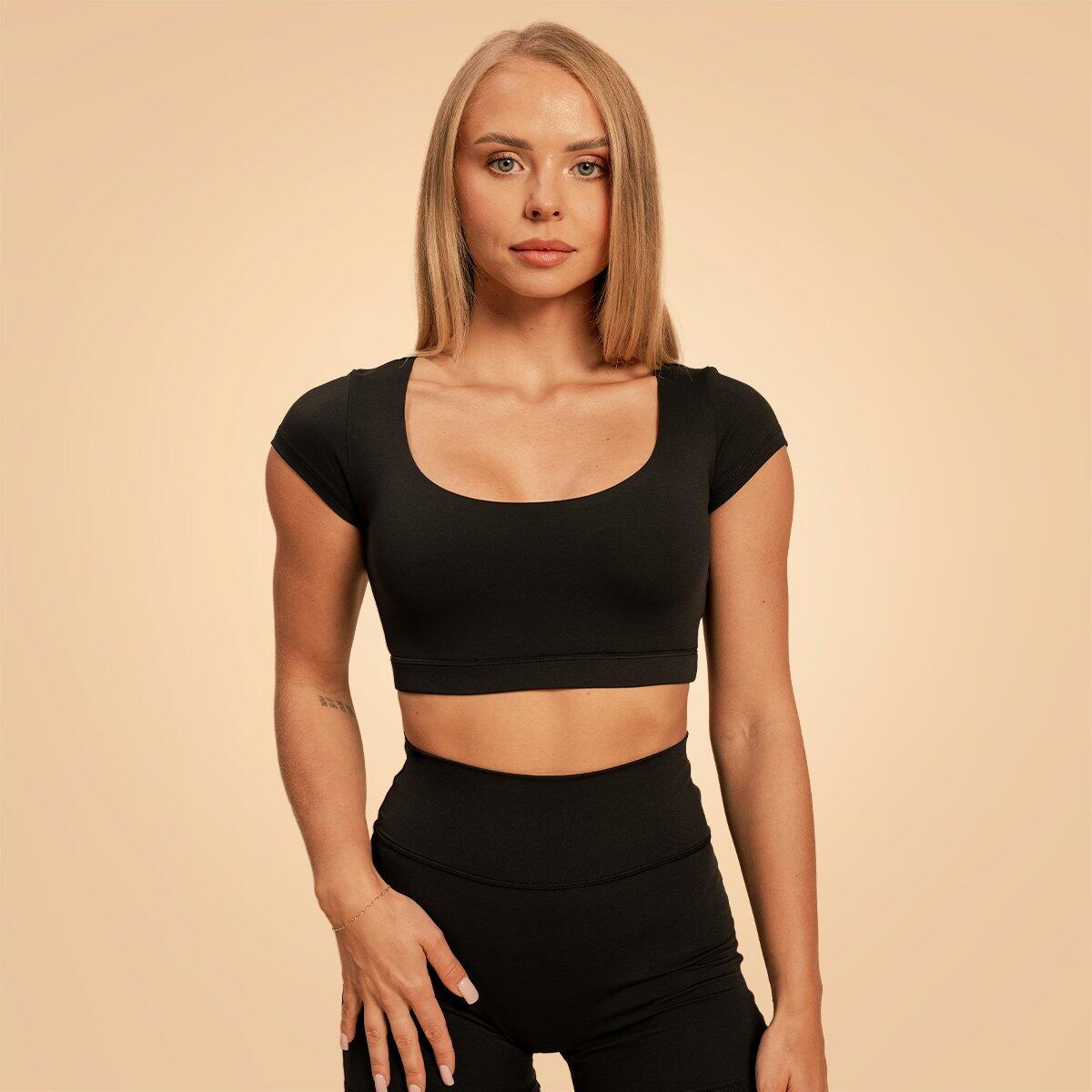 BEASTPINK Dámské triko Cropped Sense Black
