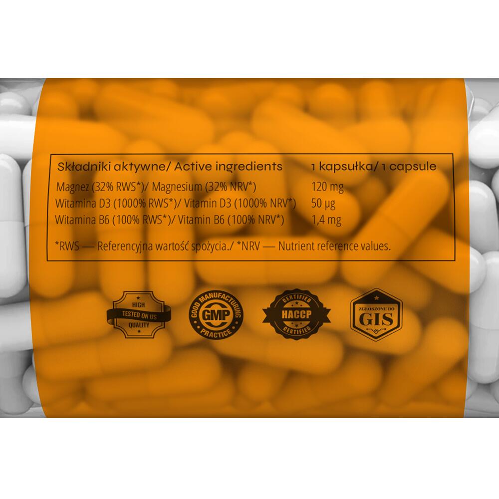 nowmax® Magnez + Witamina D3 FORTE 50 kaps 2/2
