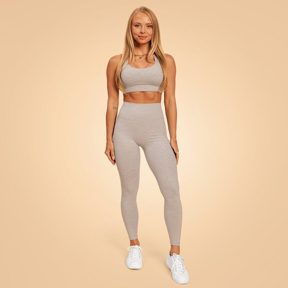 Donna fitness reggiseno sportivo grigio Sense 5/6