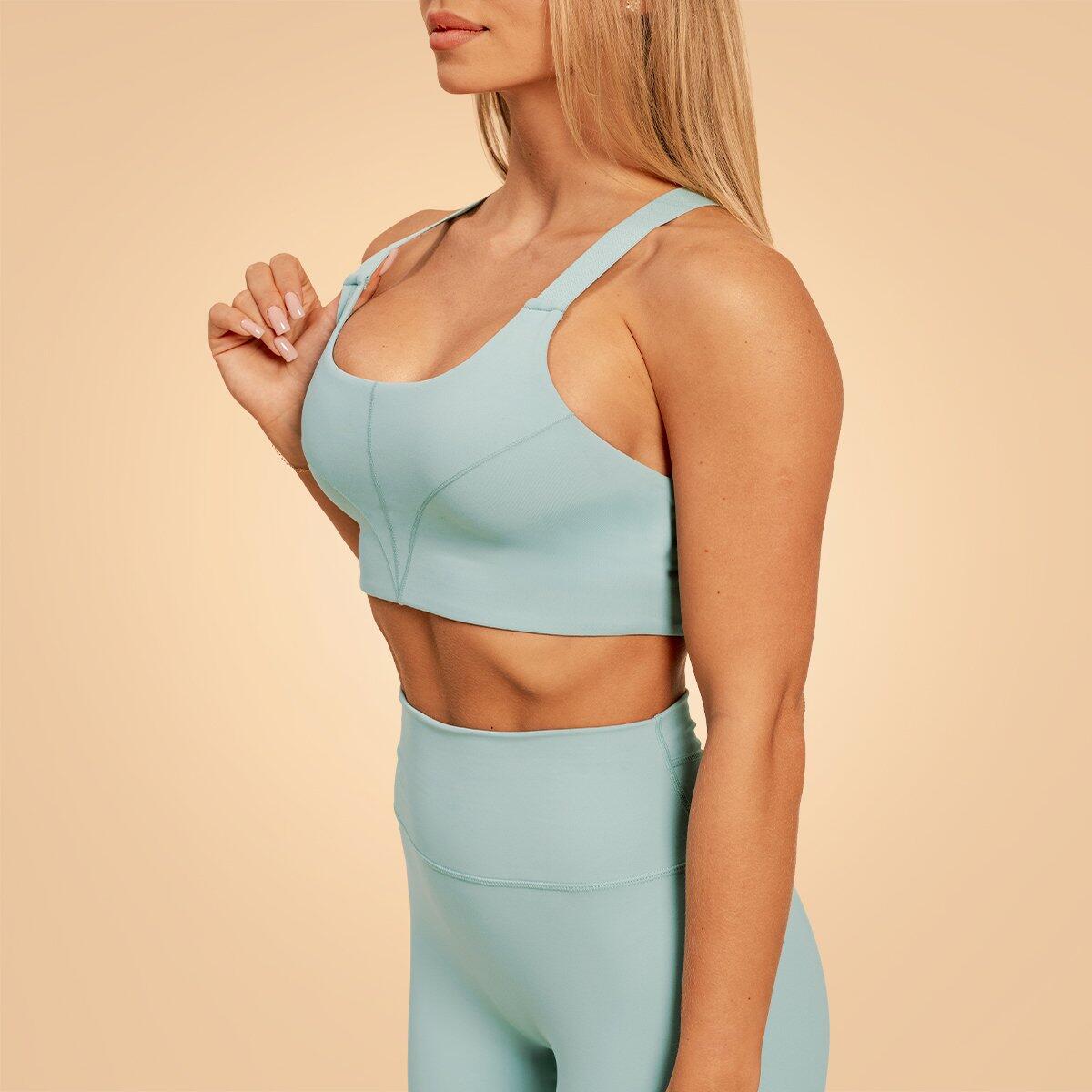 Donna Fitness reggiseno sportivo regolabile blu Sense 4/6