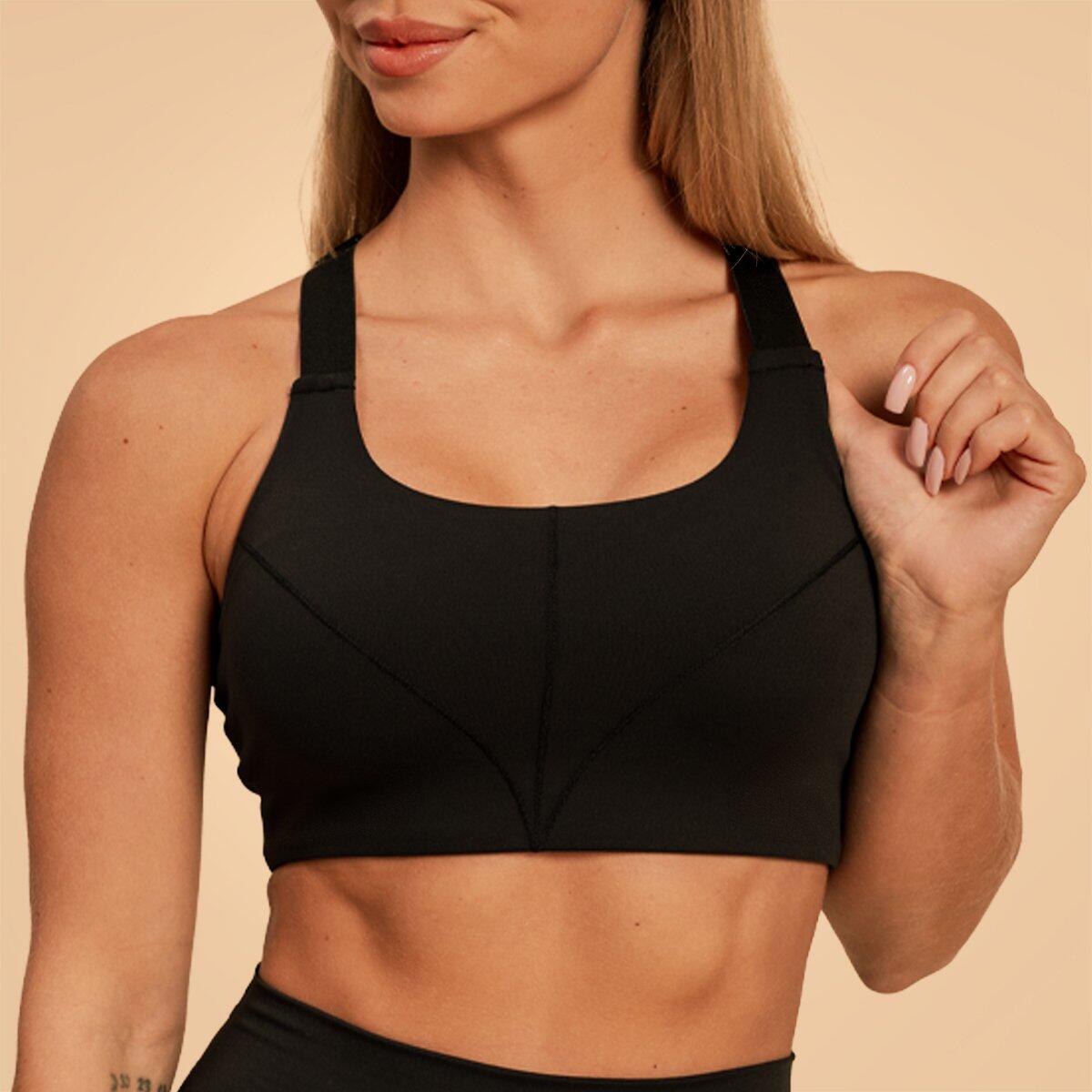 Donna Fitness reggiseno sportivo regolabile nero Sense 2/6