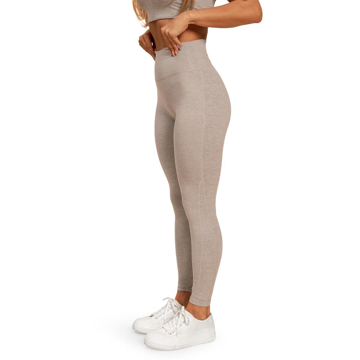 Donna palestra leggings vita alta grigi Sense 7/7
