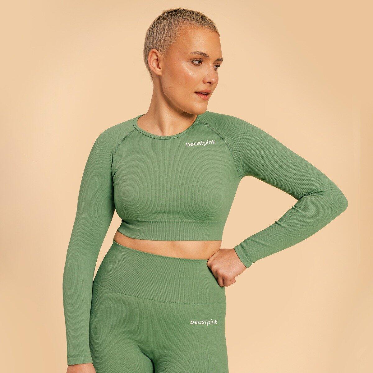 BEASTPINK Dámský top Hyper Crop Top Olivine