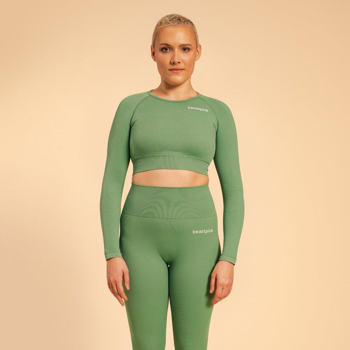 Dámský top Hyper Crop Top Olivine 3/4