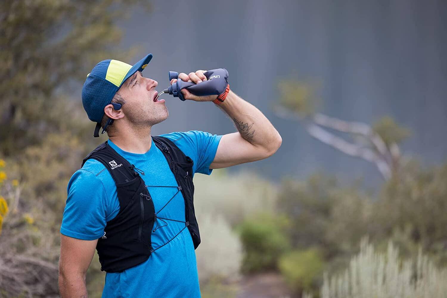 Lifestraw Peak Series - Collapsible Squeeze Bottle Water Filter System – 650ml , Dark Gray -  4