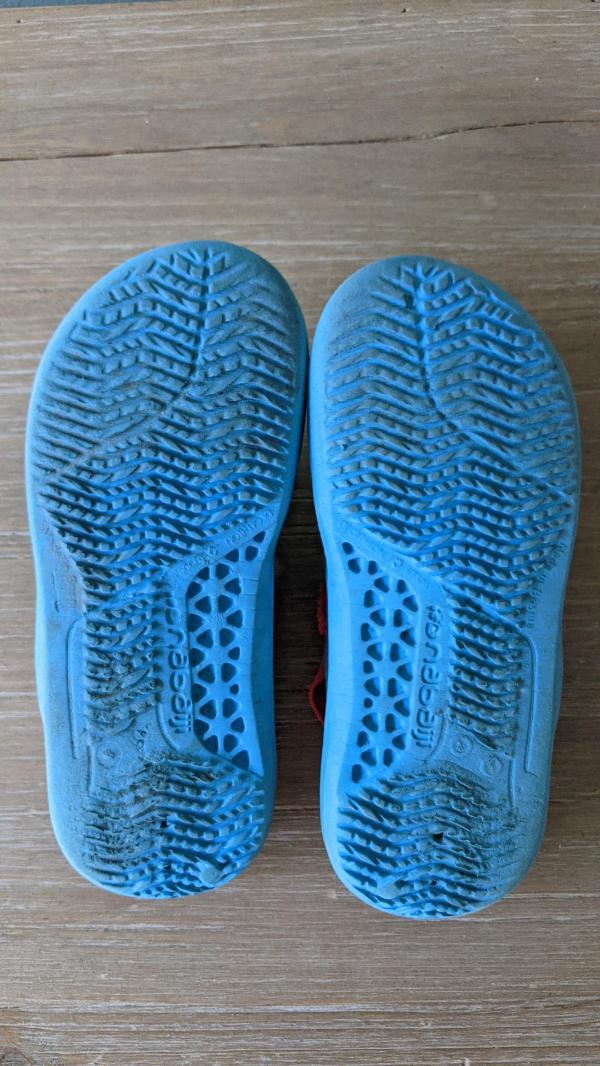 Tussen Particulieren - Kindersandalen zwembad SLAP 100 BASIC blauw/geel maat 29 2/2