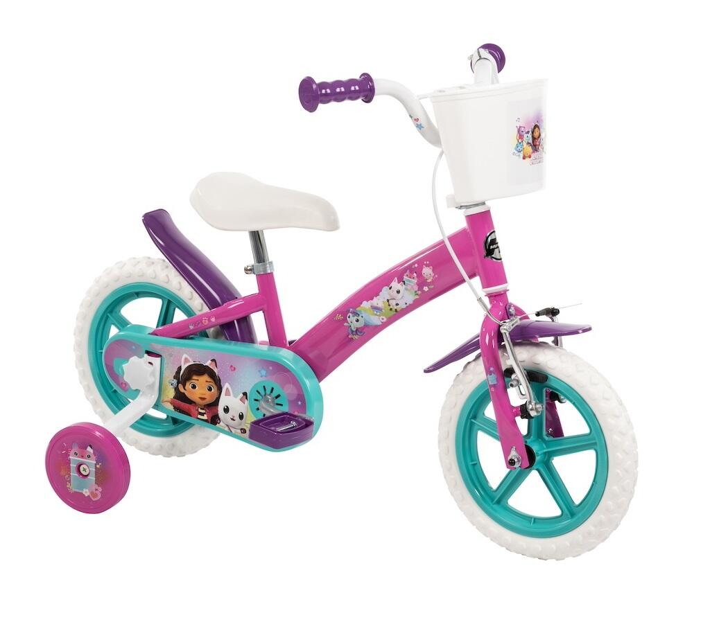 TOIMSA Huffy Gabby's poppenhuis 12" kinderfiets met mand & zijwieltjes – 3-5 jaar