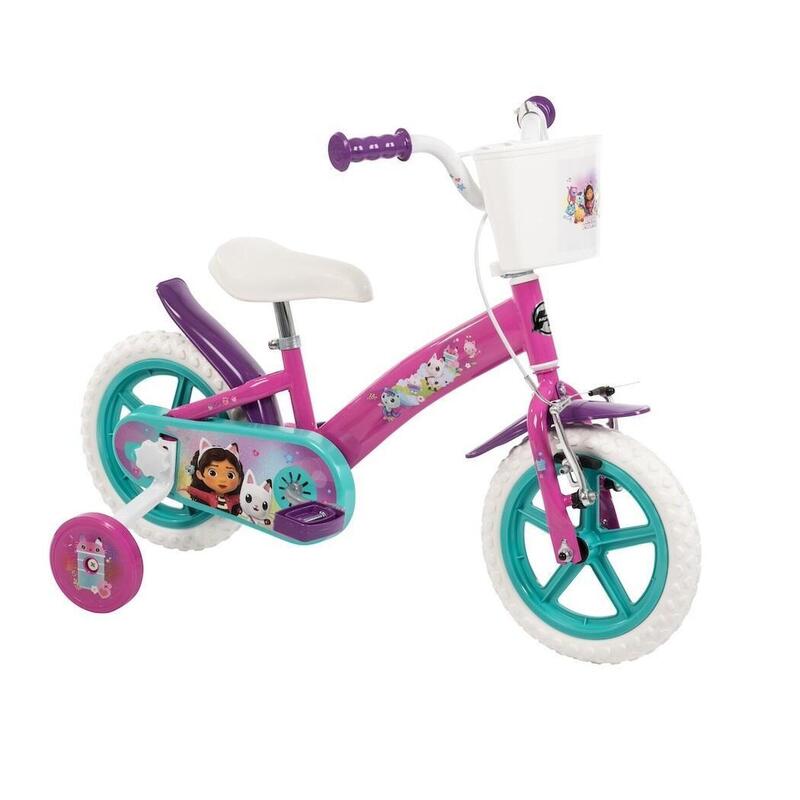 Vélo enfant 12" Huffy La maison magique de Gabby avec panier – 3 à 5 ans