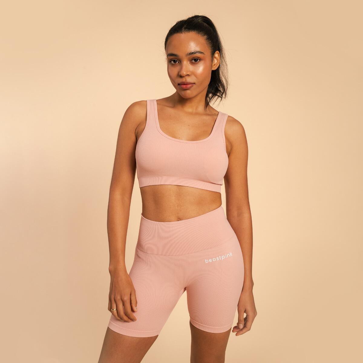 Donna fitness bralette senza cuciture Pink Hyper 4/6
