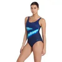 Zoggs Maillot de bain une pièce Aqua Digital pour femme, dos échancré et 2/6