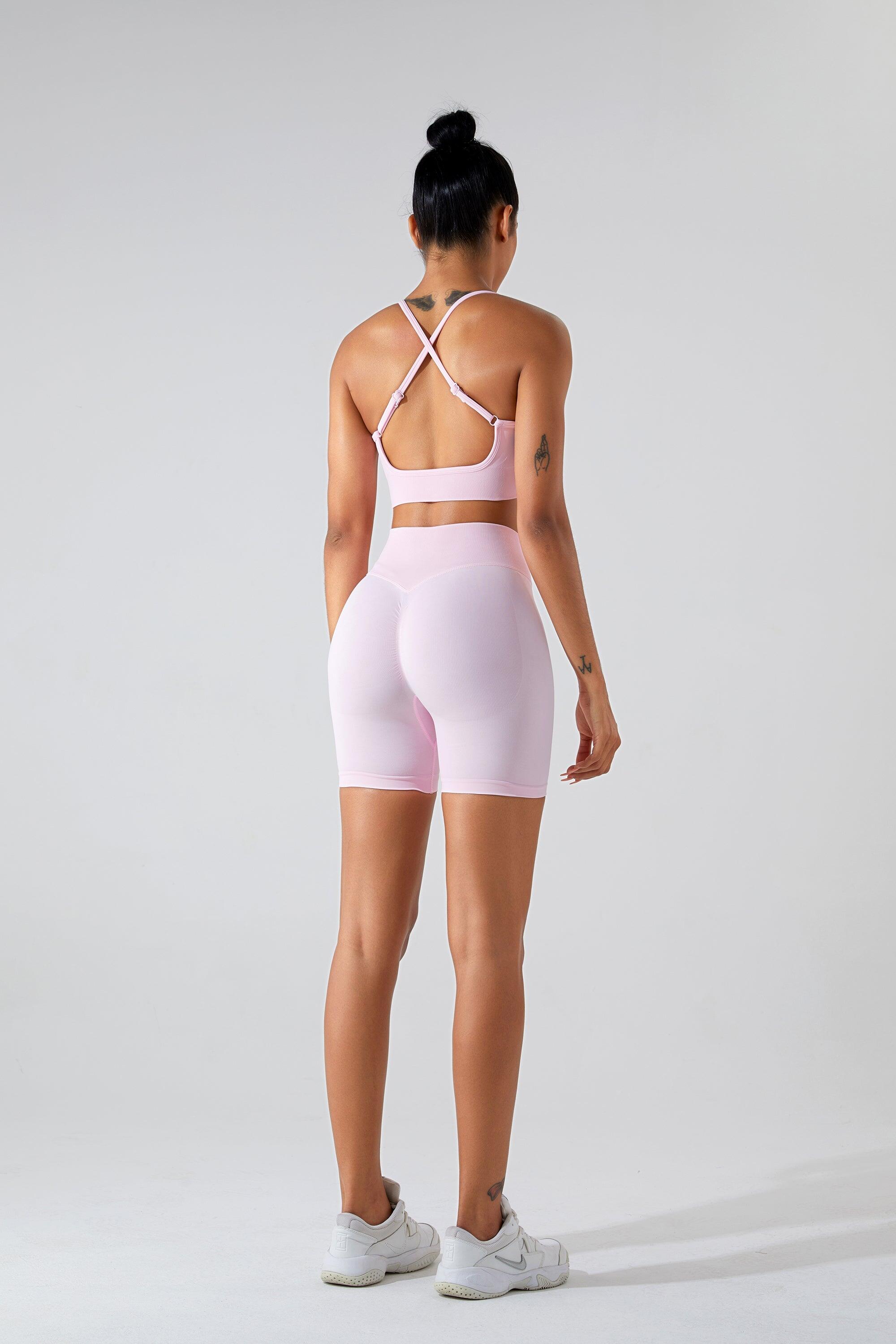 Short Dames Sculpt Scrunch - lichtroze 2/5