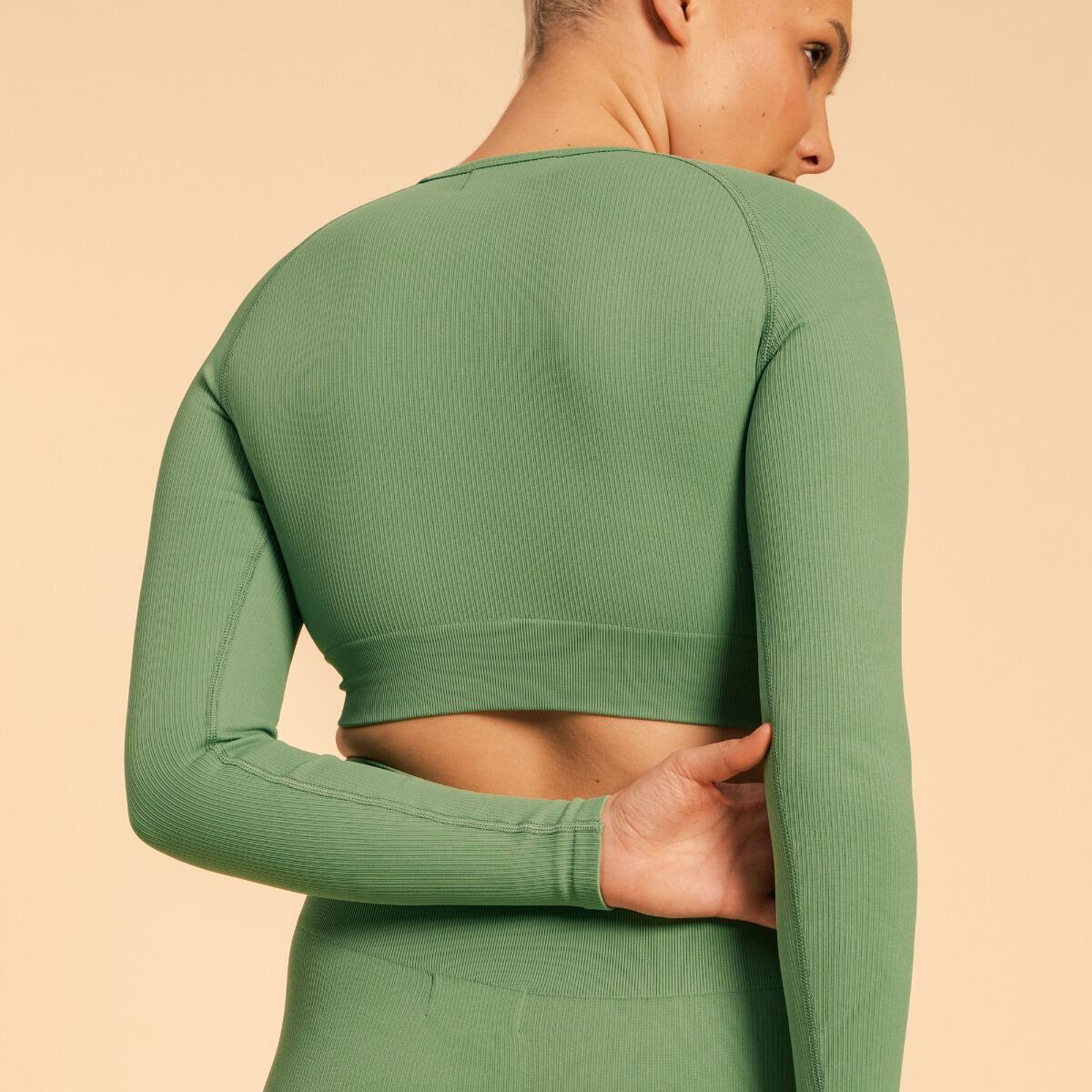 Dámský top Hyper Crop Top Olivine 2/4