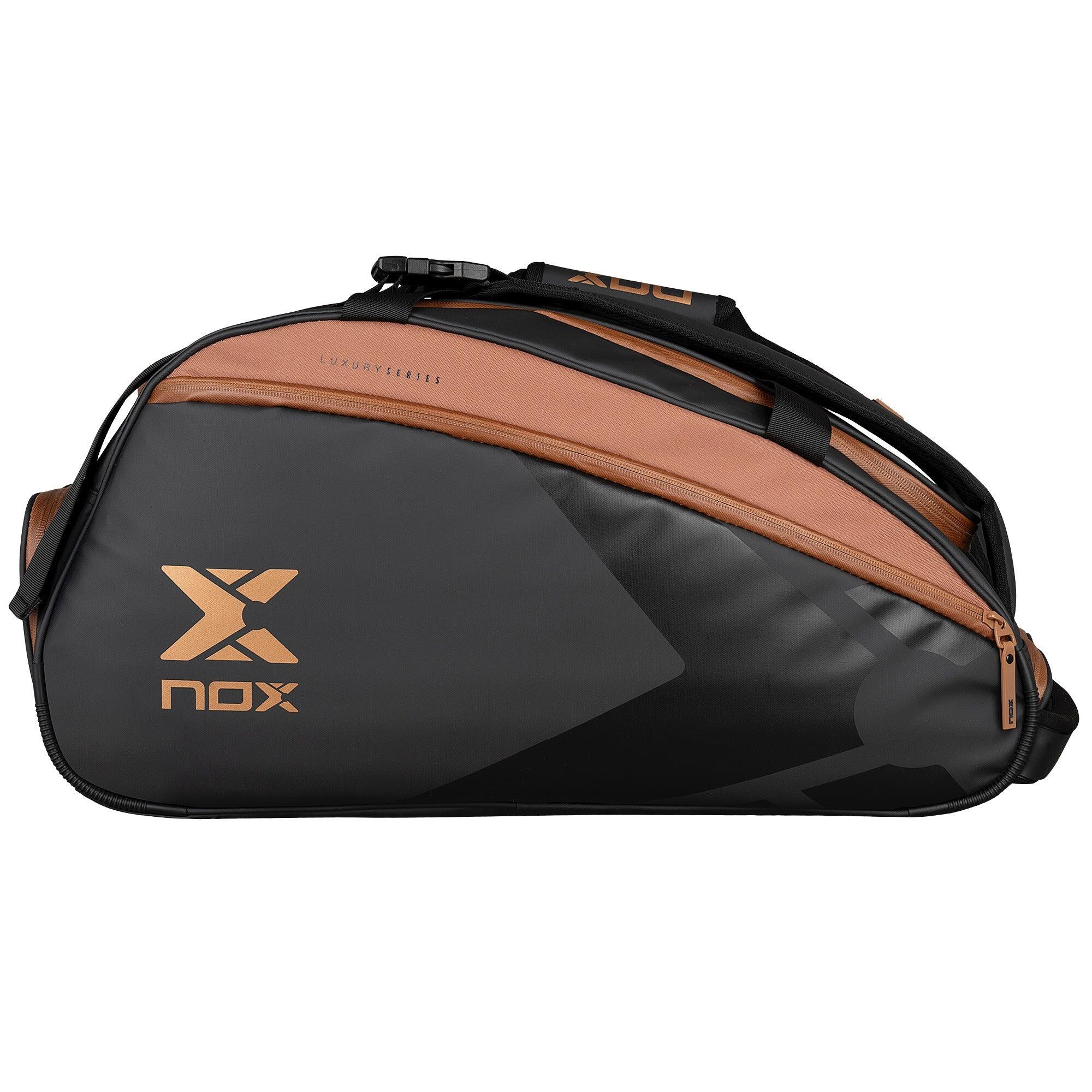 NOX LUXURY OPEN SERIES PADELBAG BLACK BROWN BPOPENBLBR 2/7