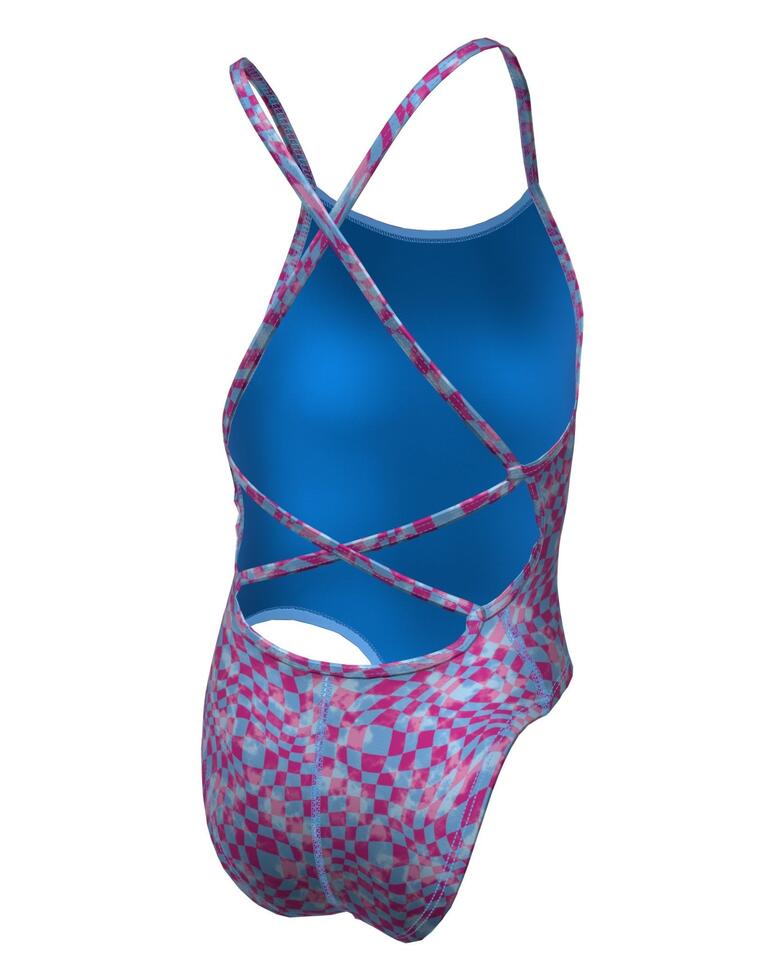 Strój pływacki jednoczęściowy dziecięcy Nike Hydrastrong Lace Up Back