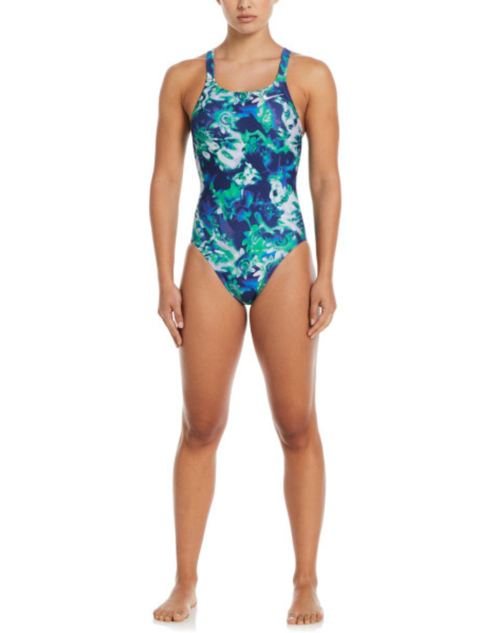 Nike Hydrastrong Solid Fastback zwempak uit één stuk voor dames 3/5