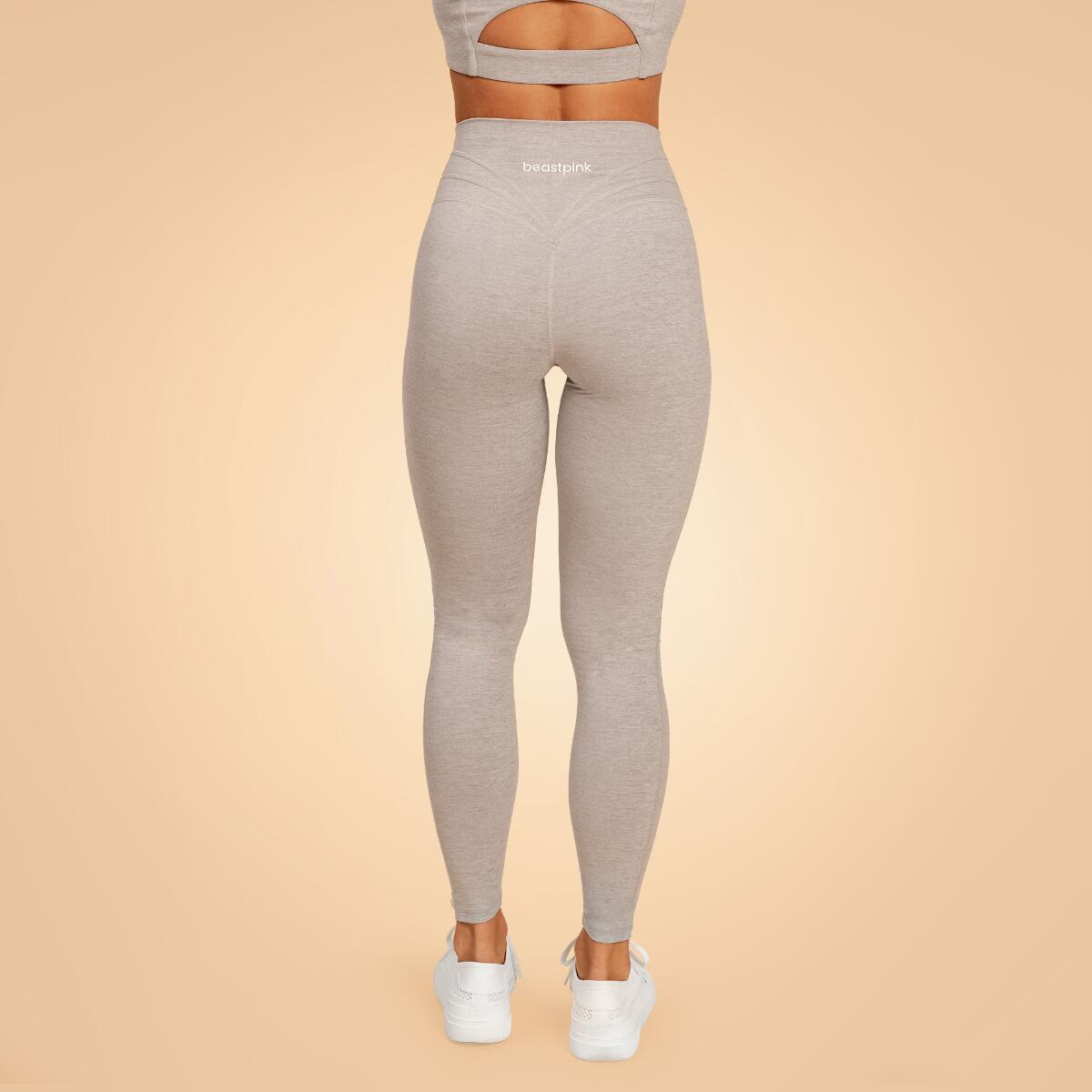 Donna palestra leggings vita alta grigi Sense 3/7