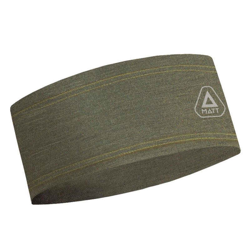 Cinta de Pelo Running Merino Headband Khaki Adulto Verde