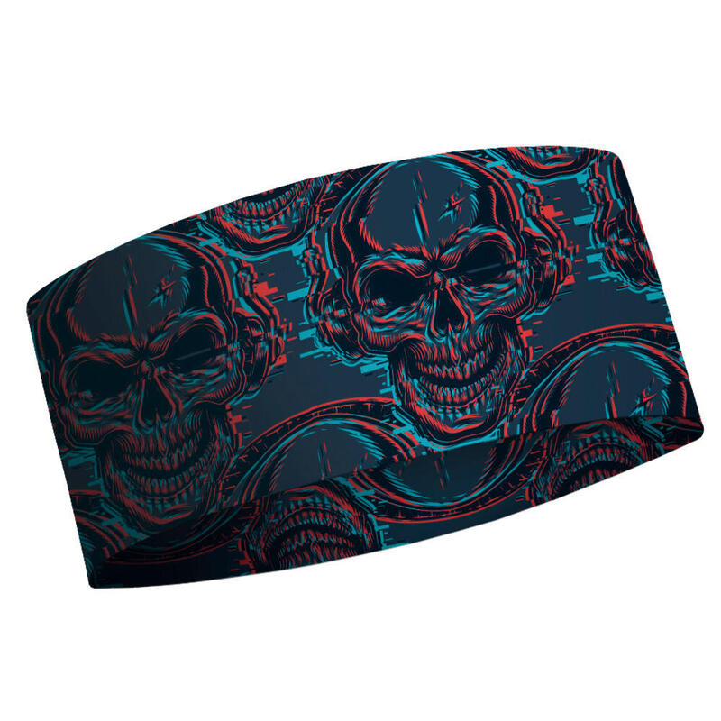 Cinta de Pelo Running Coolmax Eco Skulls Adulto Multicolor