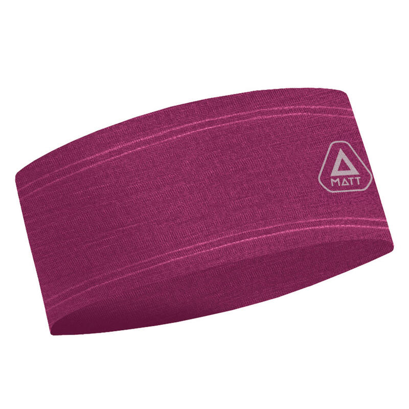 Cinta de Pelo Running Merino Headband Aubergine Adulto Rosa