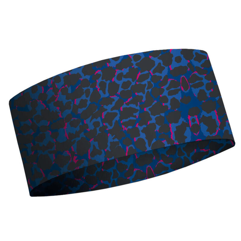 Cinta de Pelo Running Coolmax Eco Leopard Adulto Azul