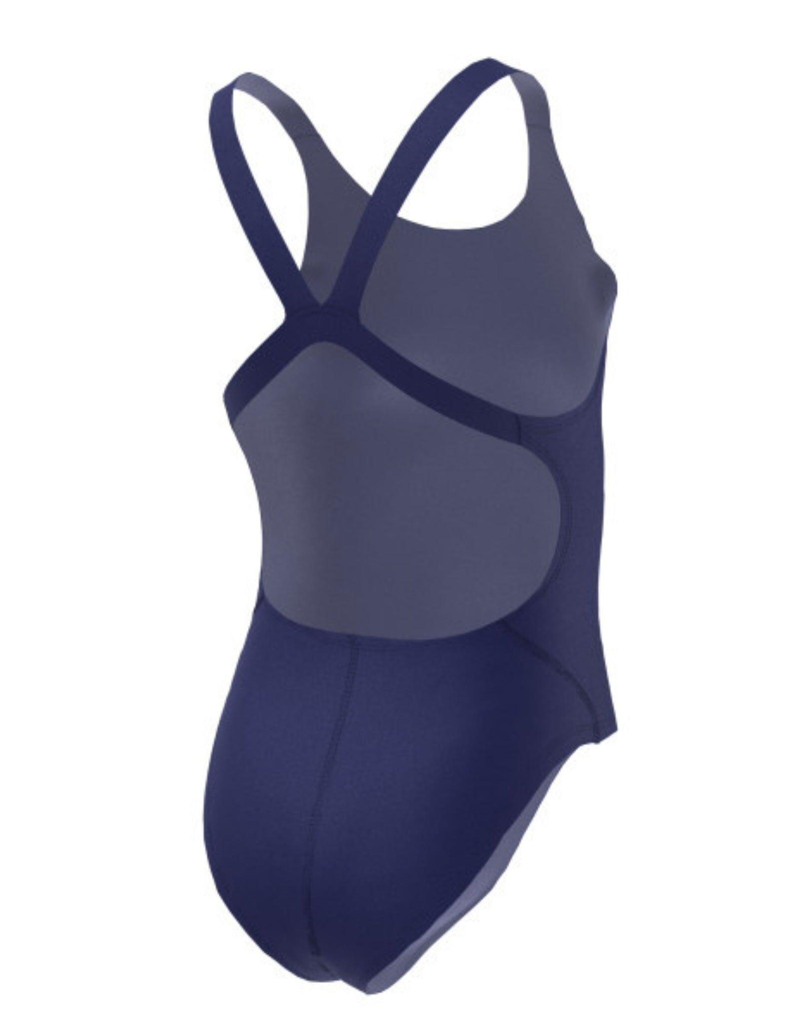 Maillot de bain Nike Hydrastrong Fastback pour fille - Bleu marine - Taille S 2/4
