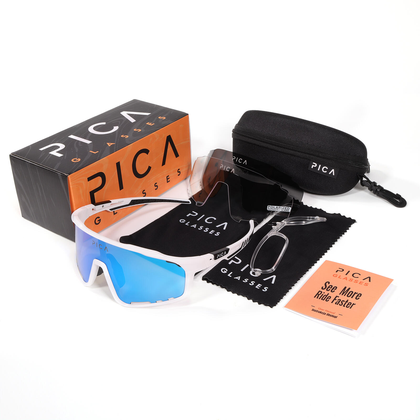 Lunettes de vélo et de course Pica Strix 3/7