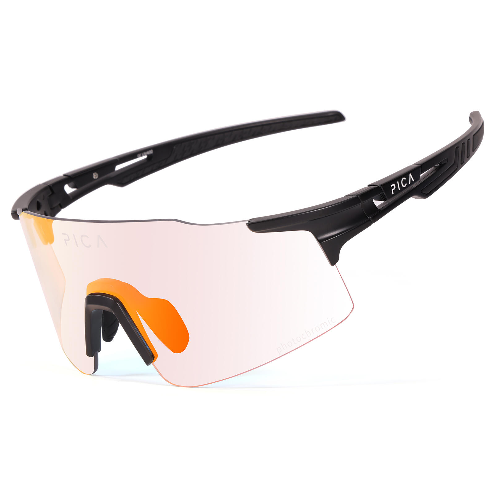 Trezado - Lunettes De Vélo Et De Course Pica Orru Photochromiques - Lunettes De Soleil - Noir|rouge - Taille Unique - Decathlon
