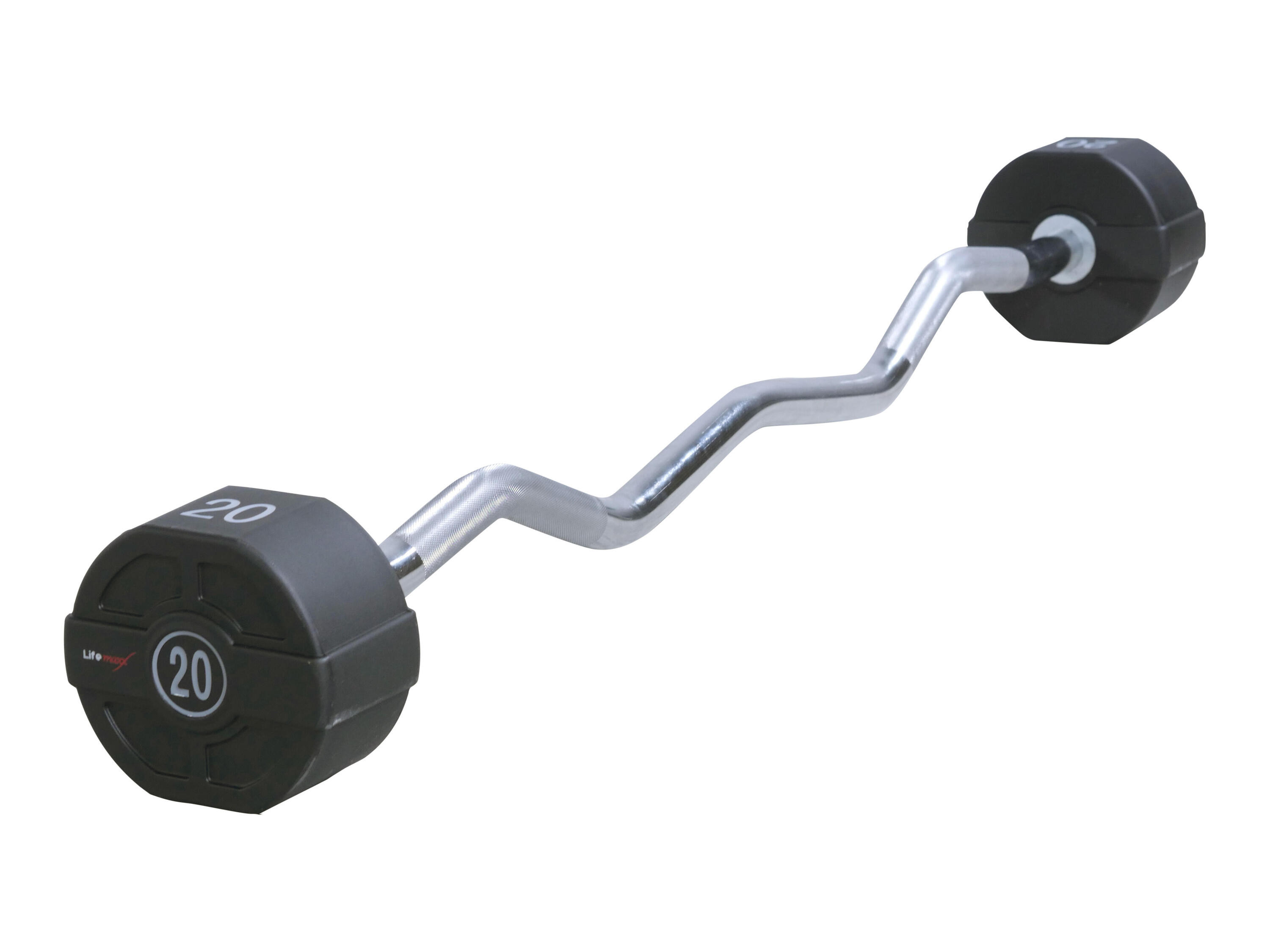 LIFEMAXX Bilanciere PU EZ Curl 15 kg
