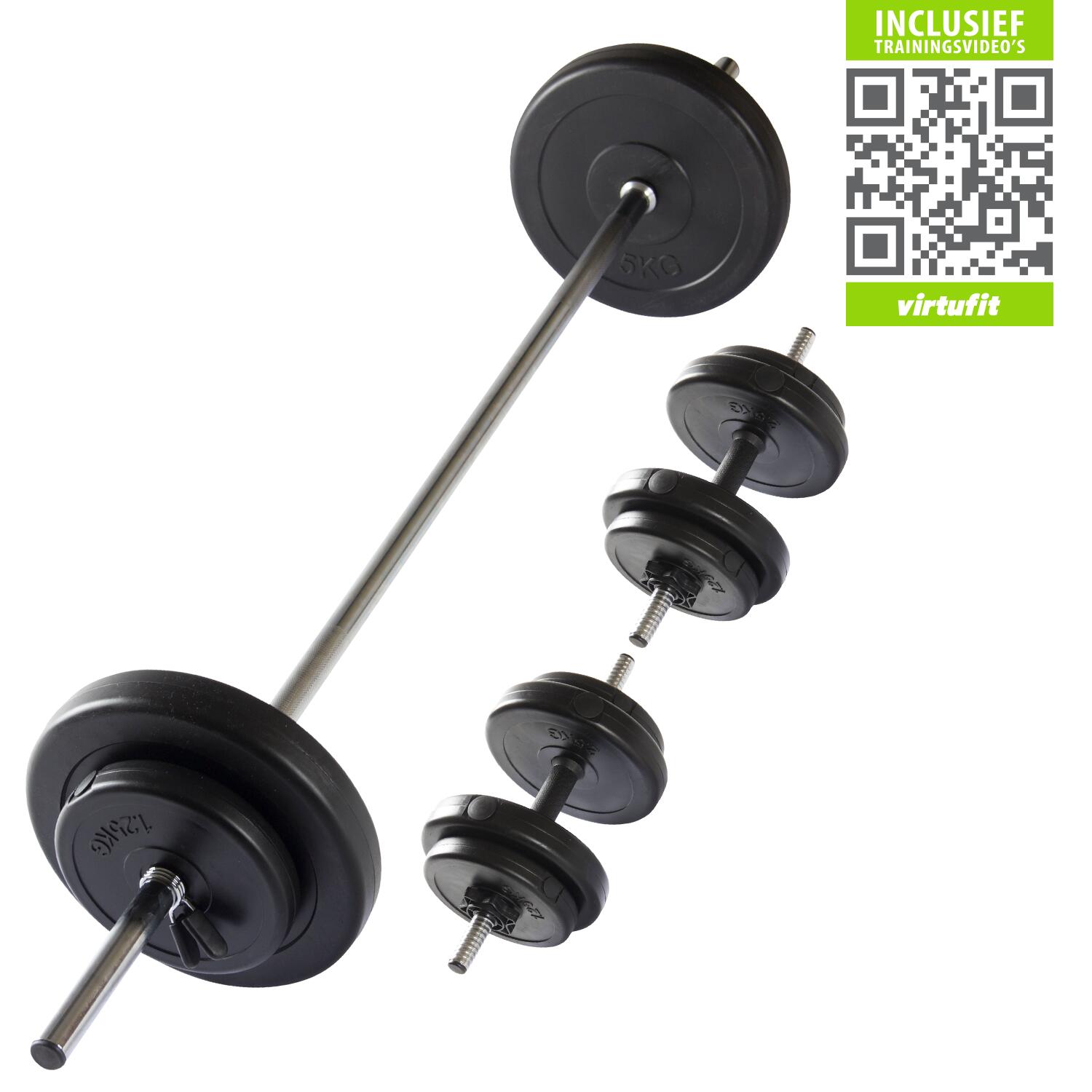 Juego De Mancuernas - Ajustable - 30,5 Kg - Negro 2/2
