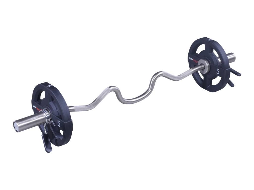 Olympic Curled V-Bar - Acier Brossé - 120 cm 2/2