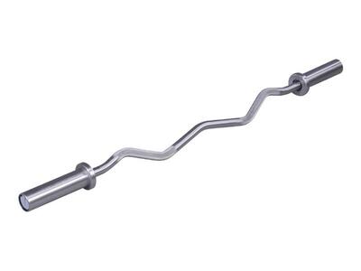 Curl Bar Olympic EZ Bar - Acciaio spazzolato - 120 cm