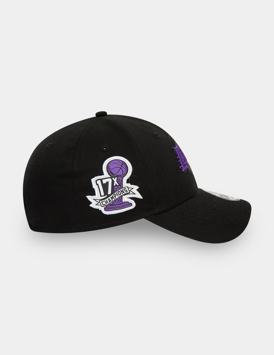 Casquettes New Era New Era 940 patch latéral Lakers noir 5/6
