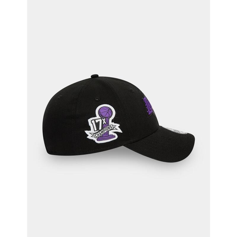 Casquettes New Era New Era 940 patch latéral Lakers noir