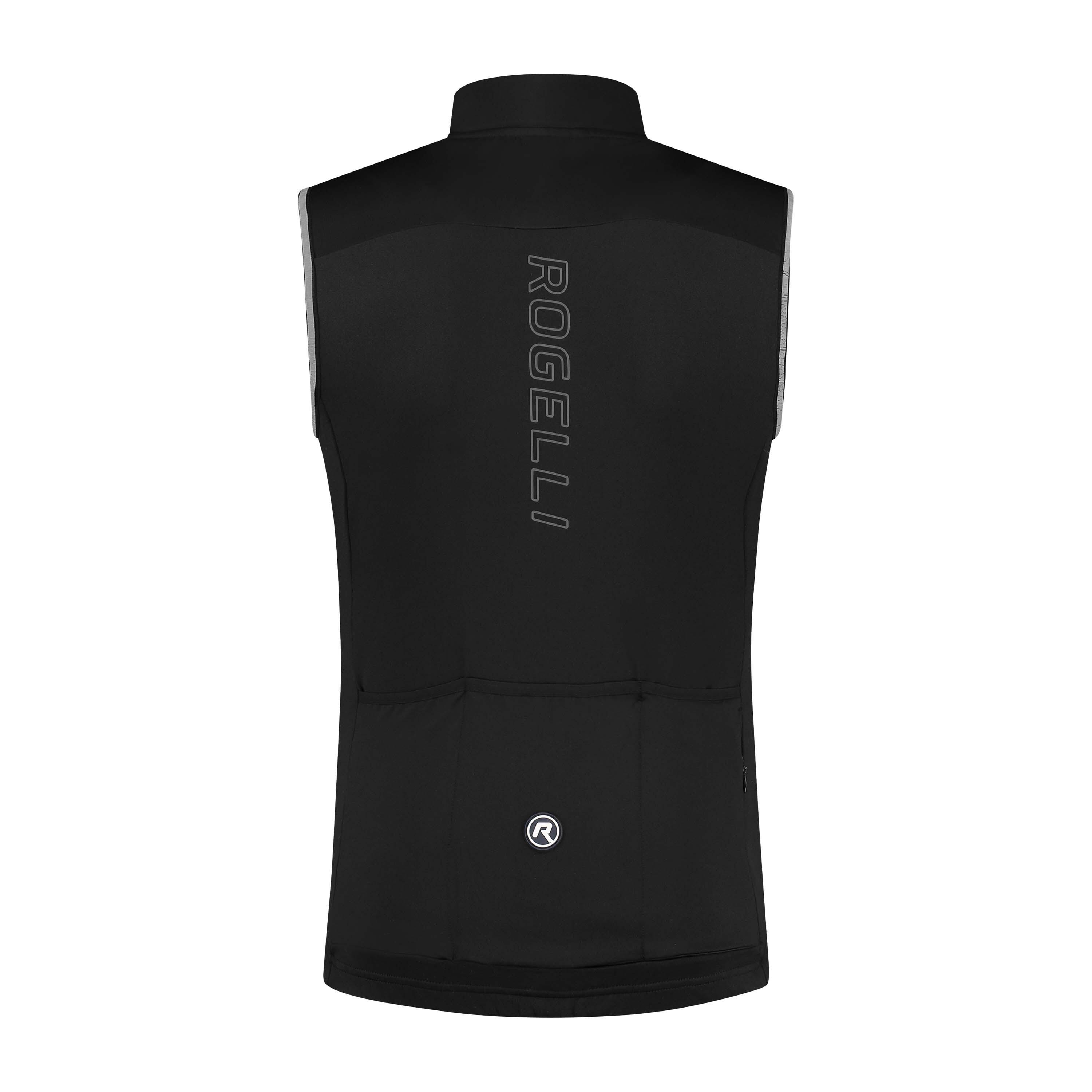 Softshellová cyklistická vesta Rogelli ESSENTIAL s prodyšnými zády 3/7
