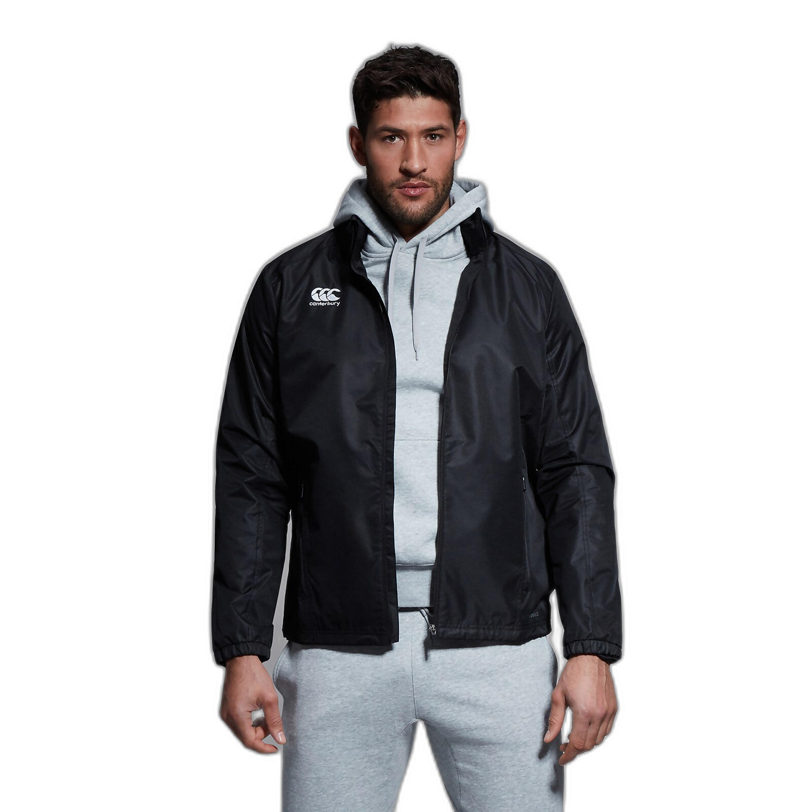 Veste de rugby déperlante - hommes Adultes Noir 2/5