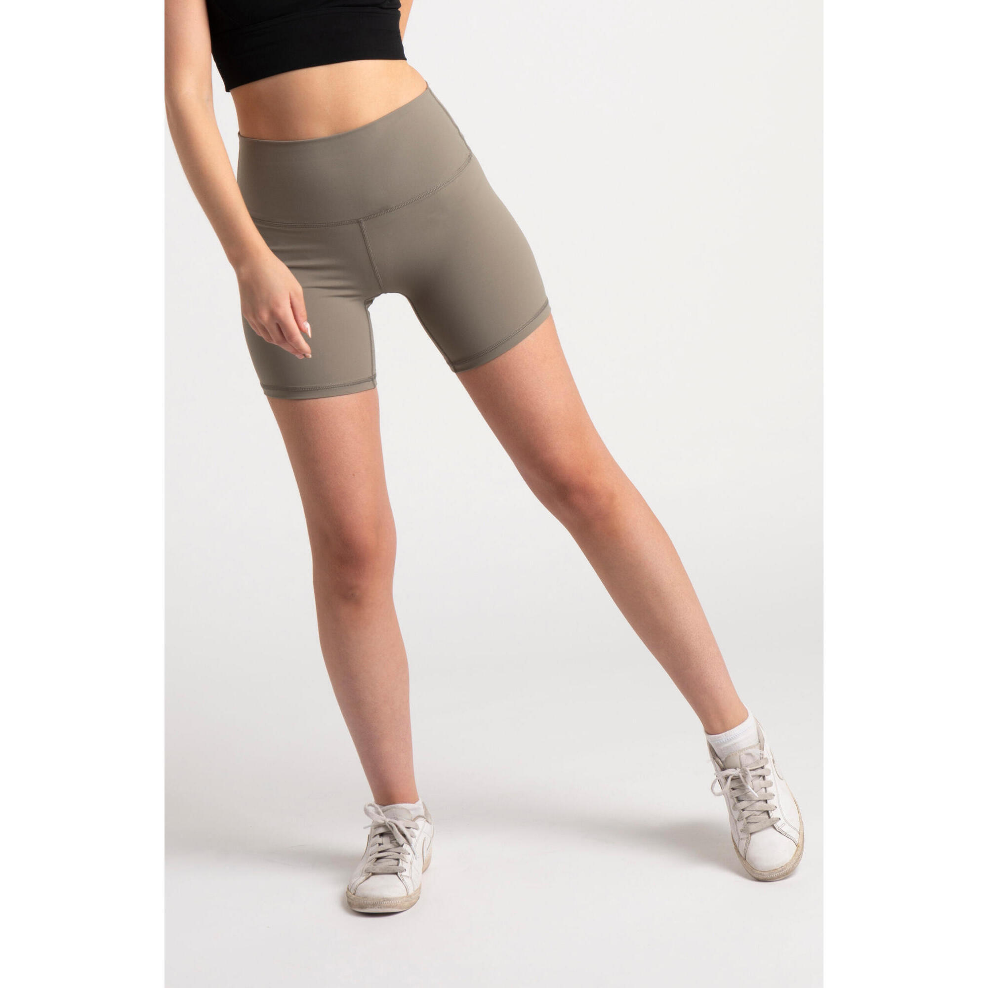 Aesthetic Wolf - Short Fitness Mi-long - Femme - Vert - Short - Vert - 36 Xs - Decathlon