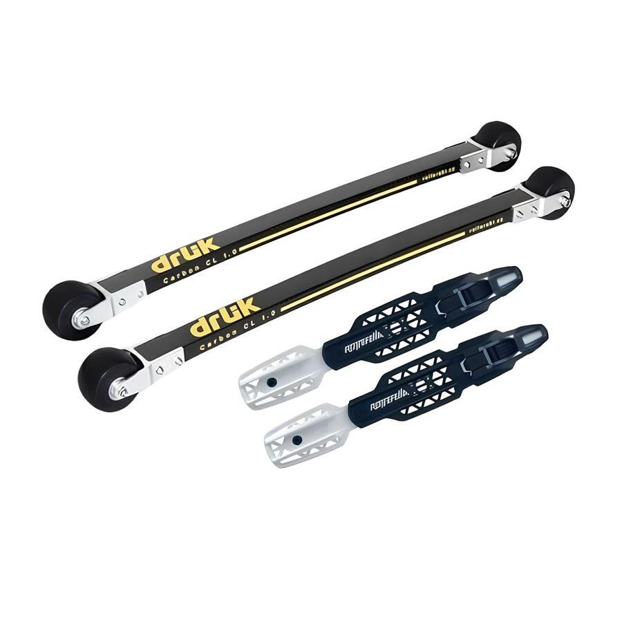 DRLÍK Kolečkové lyže na klasiku Carbon 1.0+vázání Rottefella Rollerski