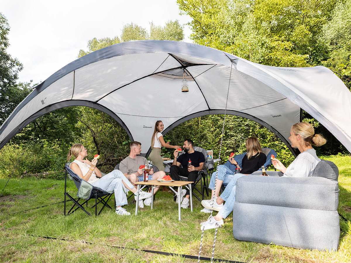 Skandika Padiglione Ascot 426 - Gazebo Da Giardino 230cm Altezza, Impermeabile UPF50+, Telo Oxford PU, Borsa Inclusa