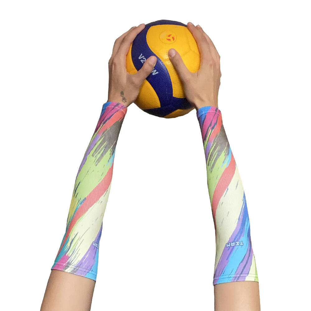 Rękawki siatkarskie unisex JG TEAM prążkowane midi 3/5