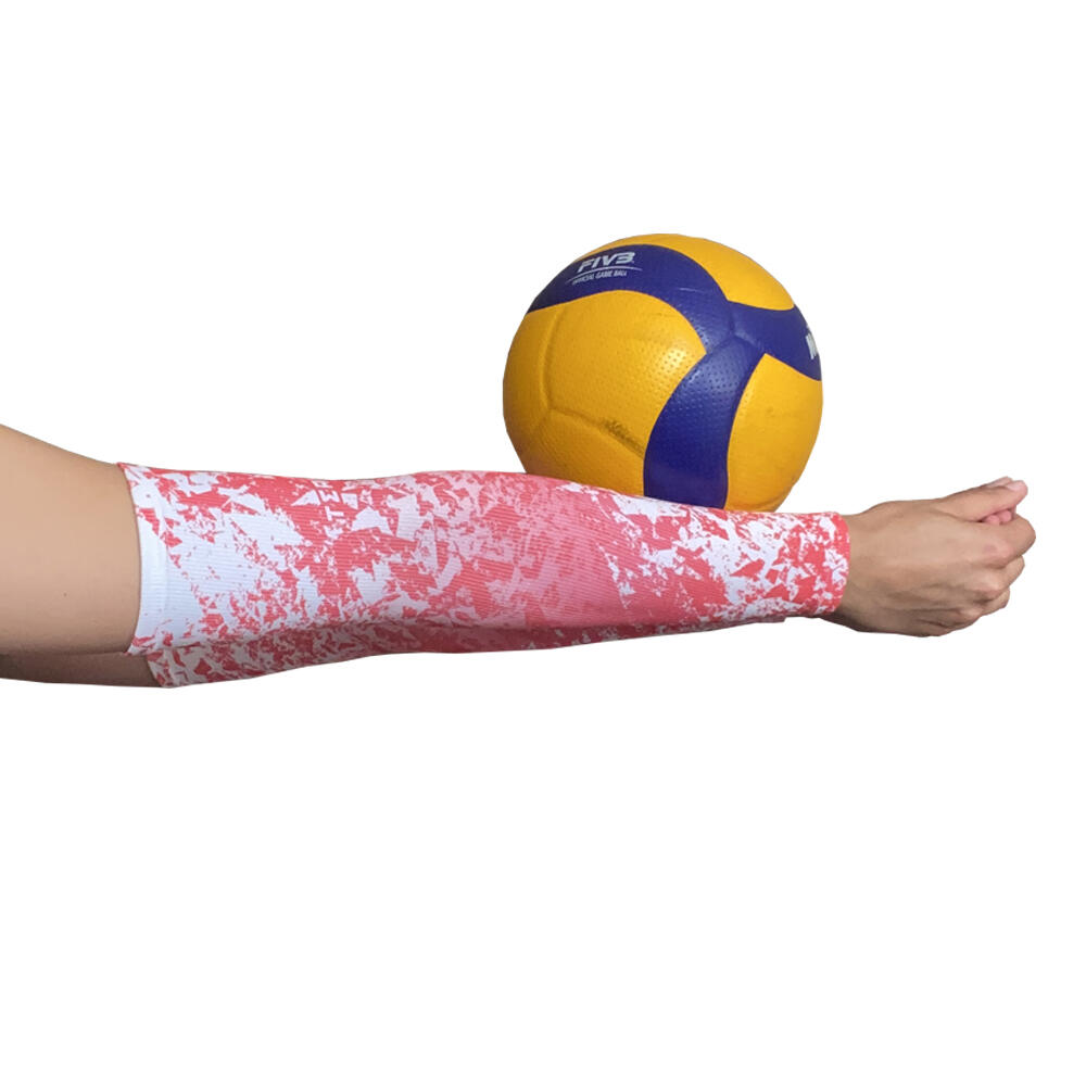 Rękawki siatkarskie unisex JG TEAM prążkowane długie 3/5