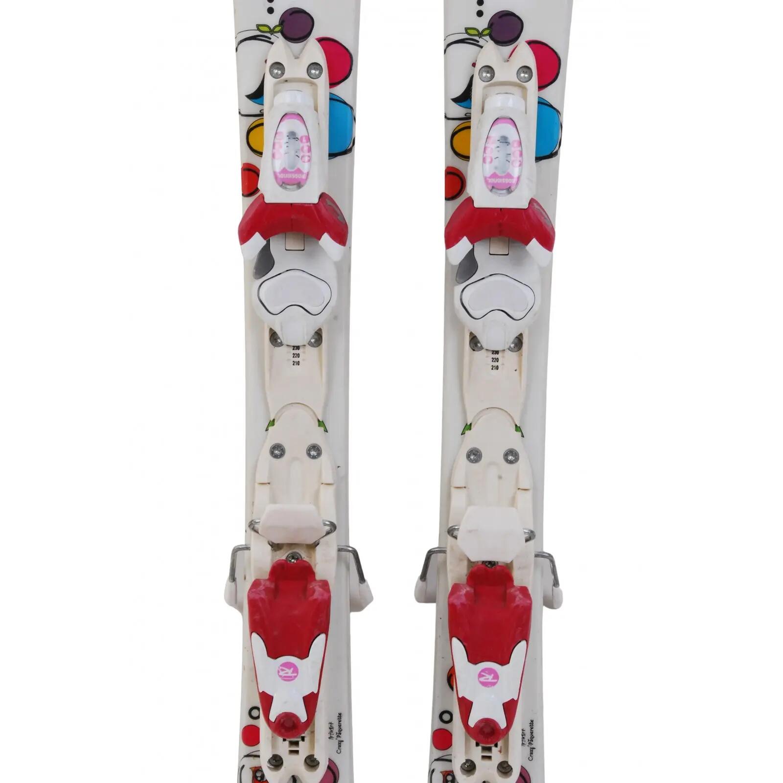 RECONDITIONNE - Ski Junior Rossignol Fun Girl + Fixations 3/4