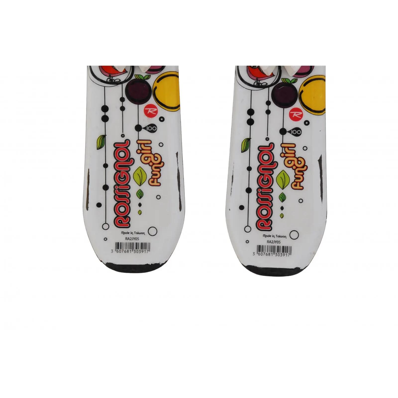 RECONDITIONNE - Ski Junior Rossignol Fun Girl + Fixations 4/4