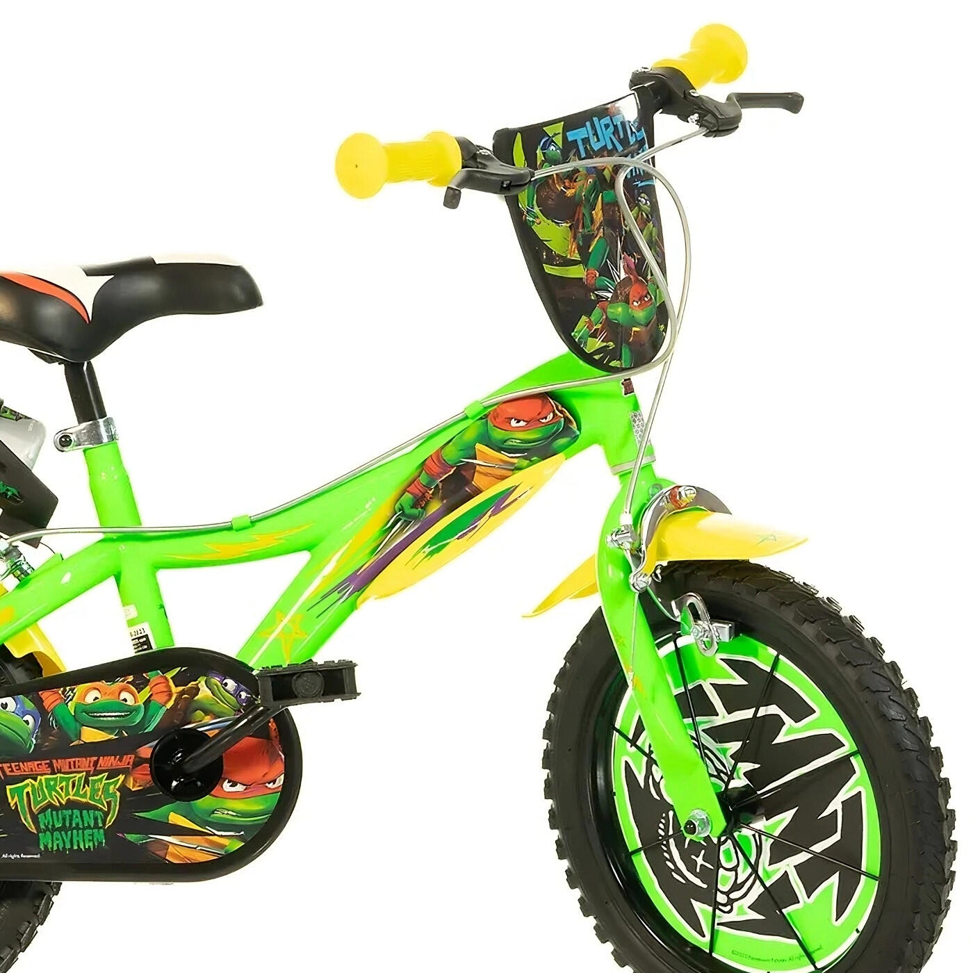 Kinderfiets 16 inch 5-7 jaar Ninja Turtles 3/6