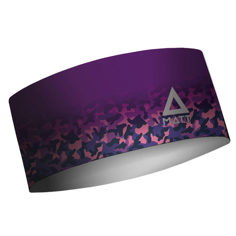 Cinta de Pelo Running One Layer Camo Violet Adulto Morado