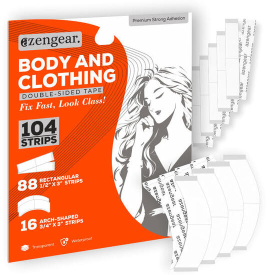 Nastro biadesivo corpo per abiti 104 strisce